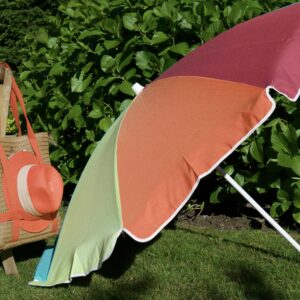 Sombrilla Parasol de playa gajos multicolor