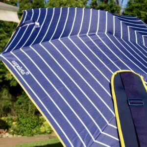Sombrilla plegable y ligera con funda neopreno y proteccion solar