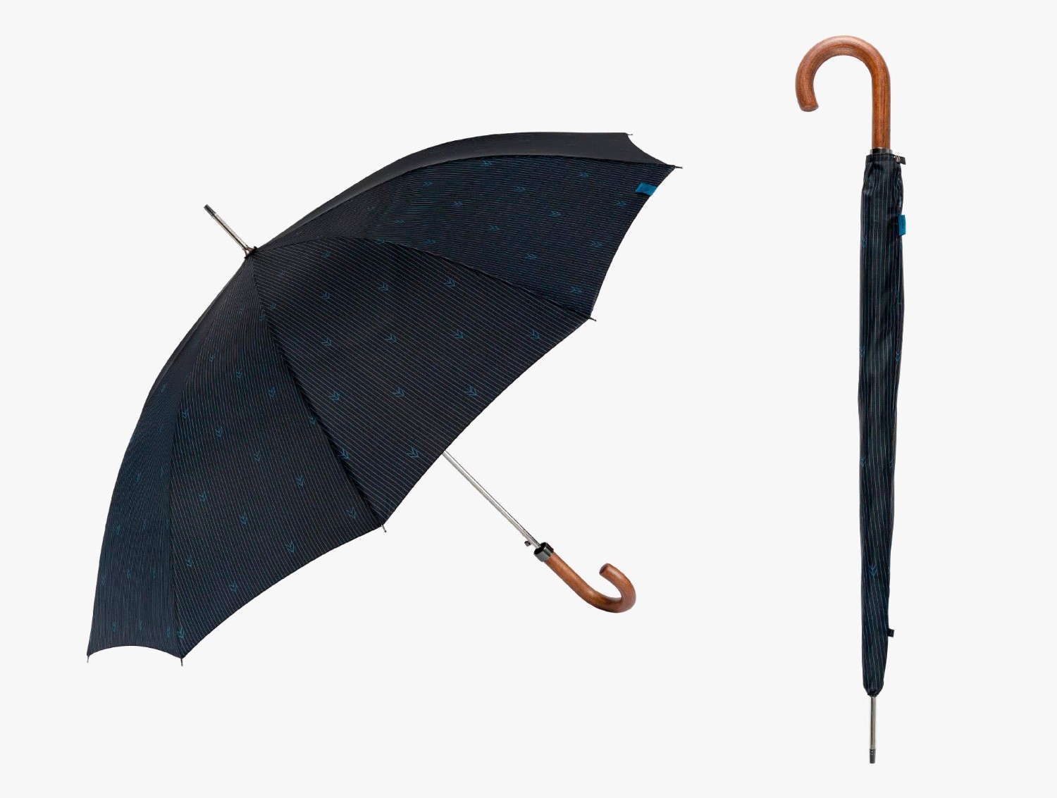 Paraguas Largo de Hombre con Puño de Madera | Resistencia Increíble y Elegancia Clásica - Imagen 4