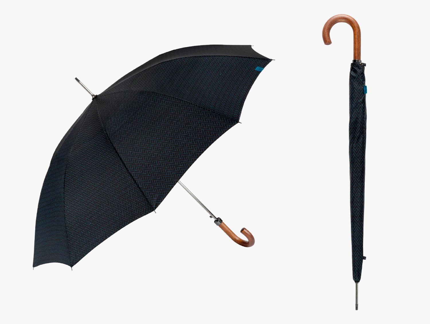 Paraguas Largo de Hombre con Puño de Madera | Resistencia Increíble y Elegancia Clásica - Imagen 3