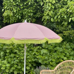 sombrilla vichy coral jardin