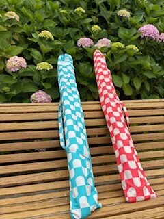 Sombrilla Parasol de Playa estampado retro geometrico